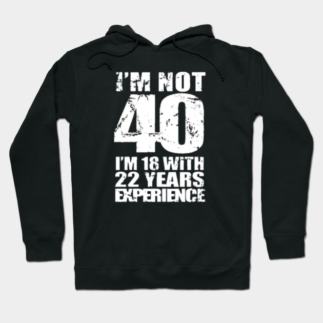 Vintage Aged to Perfection 40th Birthday Gift Hoodie by tantodesign